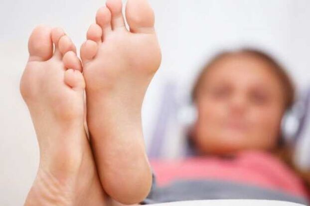 Healthy feet after treatment for fungal infection